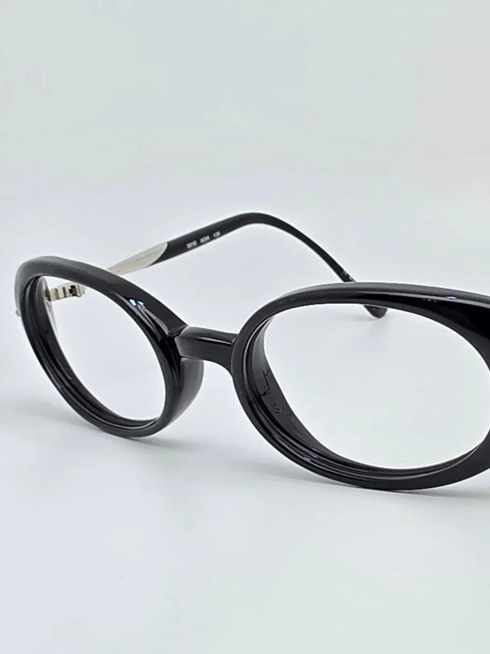 Kata Eyewear Skye Noir Black Silver Oval Eyeglasses Frame Japan 48-20-135